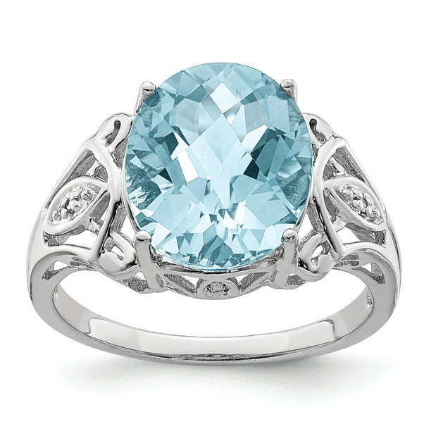 Birthday Gift Birthstone Gift for Her Engagement Ring Gift For Love Blue Onyx Gemstone Handmade .925 Sterling Silver Ring Size 9